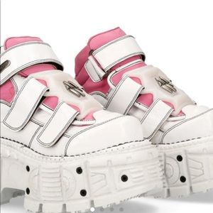 New Rock size 41 pink and white Tank 
ANKLE BOOT IMPERFECT M-TANK008-C6